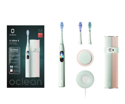 Szczoteczka soniczna Oclean X Ultra miętowy + Etui + 3 końcówki